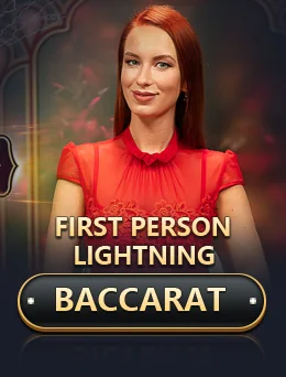 First Person Lightning Baccarat RNG game artwork