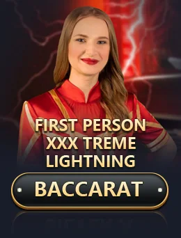 First Person Xxxtreme Lightning Baccarat RNG game artwork