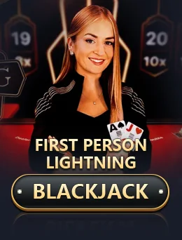 First person lightning blackjack game artwork